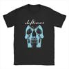 Deftones White Logo T-Shirts for Men Harajuku Gothic Japanese Vintage Cotton Tee Round Neck Short Sleeve Soft Oversized T Shirt
