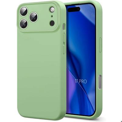 Protective Case - BOOLING - for iPhone 17 Pro - Slim Liquid Silicone Shockproof Anti-Scratch Green