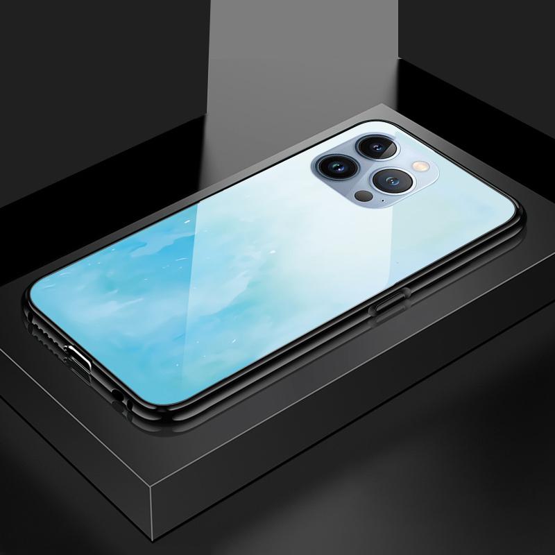 Tempered Glass Phone Case For OPPO Reno13 Reno14 Realme 11 12Pro 14 GTNeo6 C21Y C53 C75 OnePlus Nord2 NordCE3Lite Soft Edge Shockproof Smooth Shell