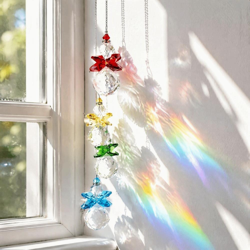 7pcs Xmas Tree Christmas Tree Ornaments Glass Ball Crystal Angel Hanging Decor  Winter Party