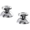 eXtremeRate Custom Silver Metal Thumbsticks for PS5 Controller, Replacement Aluminum Analog Stick Joystick for PS4 Controller - Controller NOT