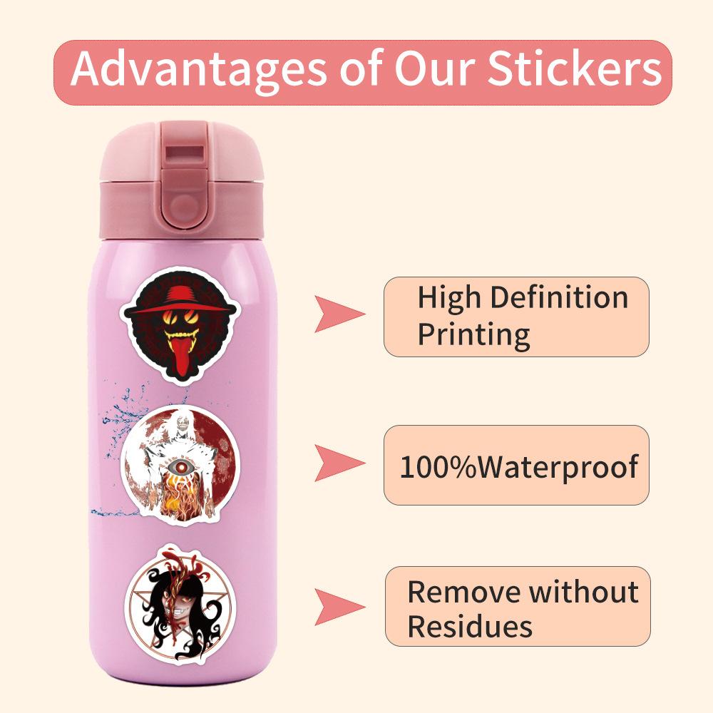 60 New Hellsing Anime Doodle Stickers Decorate Notebook Suitcase Cartoon Stickers