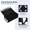 Ryshepro Large Capacity Trading Card Storage Deck Box Magnetic Closure Case with Dividers  and Cushions for MTG PTCG TCG Card