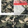 Stampa Piatta 2D, 2 Pezzi Tende Moderne Camo Celebration Stampate Digitalmente Tessuto Lavabile in Lavatrice Tende Decorative per le Feste per