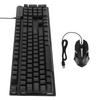 Gaming Keyboard and Mouse Combo 104 Keys Wired USB LED Backlit Ergonomic Quick Response Gaming Mouse and KeyboardD280