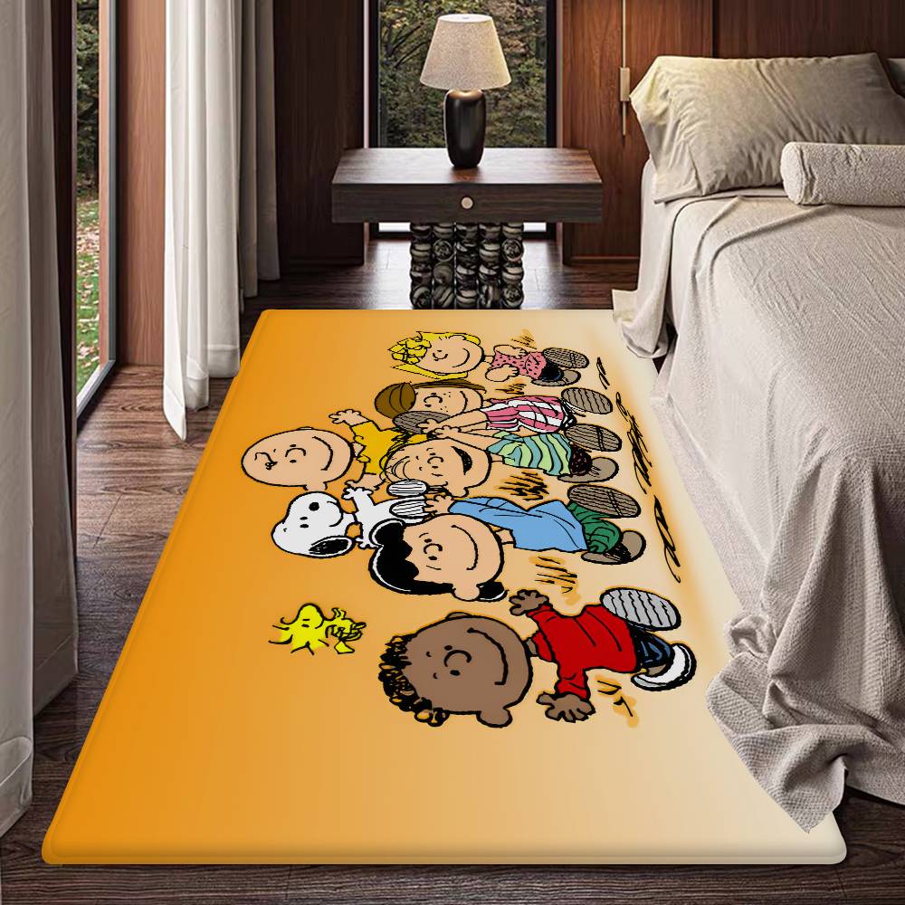 Kawaii S-Snoopy Kitchen Mat Kids Room Bedroom Decoration Balcony Anti-Slip Doormat Living Room Alfombra