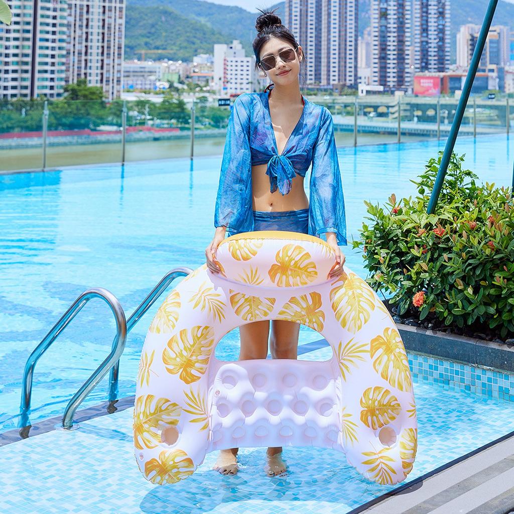 Adult Inflatable Floating Drainage Chair PVC Floating Bed Foldable Inflatable Bed