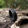 Trendy Fashion Fancy Titanium Steel Ring Men Retro Style Punk Fashion Cool Popular Brand Trendy Punk Food Tail Ring