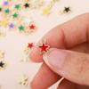 50Pcs/Lot Enamel Mini Star Charm Pendant Small Charms for DIY Earrings Necklace Bracelet Jewelry Findings Making Accessories