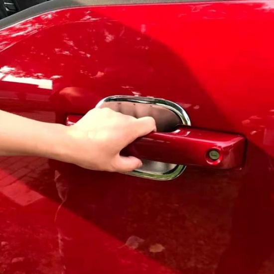 4pcs Exterior Door Handle Bowl Cover Trim For Ford F150 + Chrome Accessories