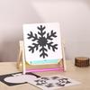 Baby Wooden Montessori Toys Mirror Tummy Time Infant Mirror Black White Contrast Visual Stimulation Sensory Development Toys