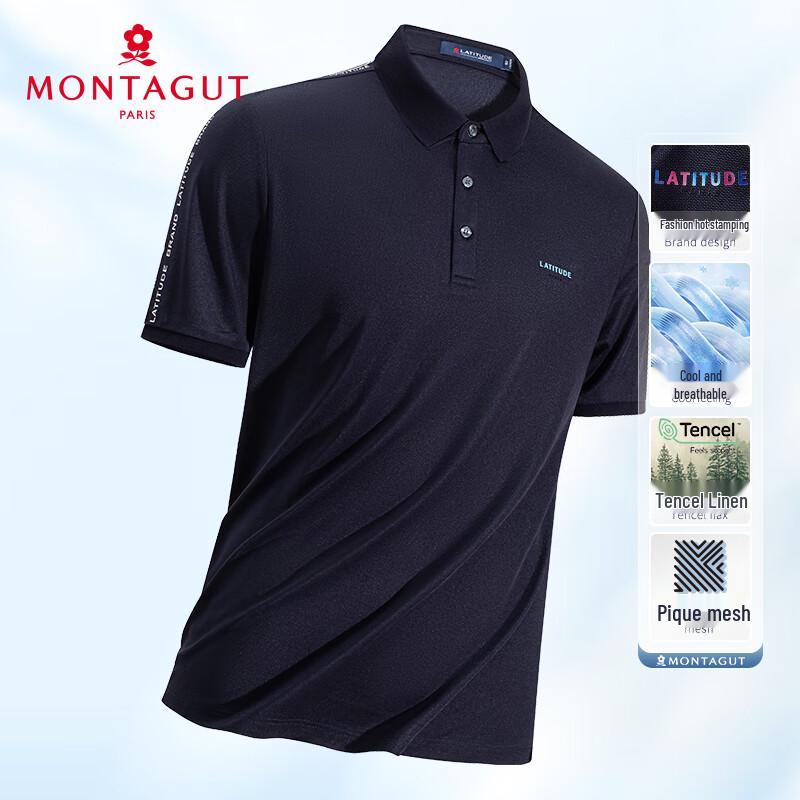 

MONTAGUT Men s Summer Short-Sleeve Polo Shirt M /48