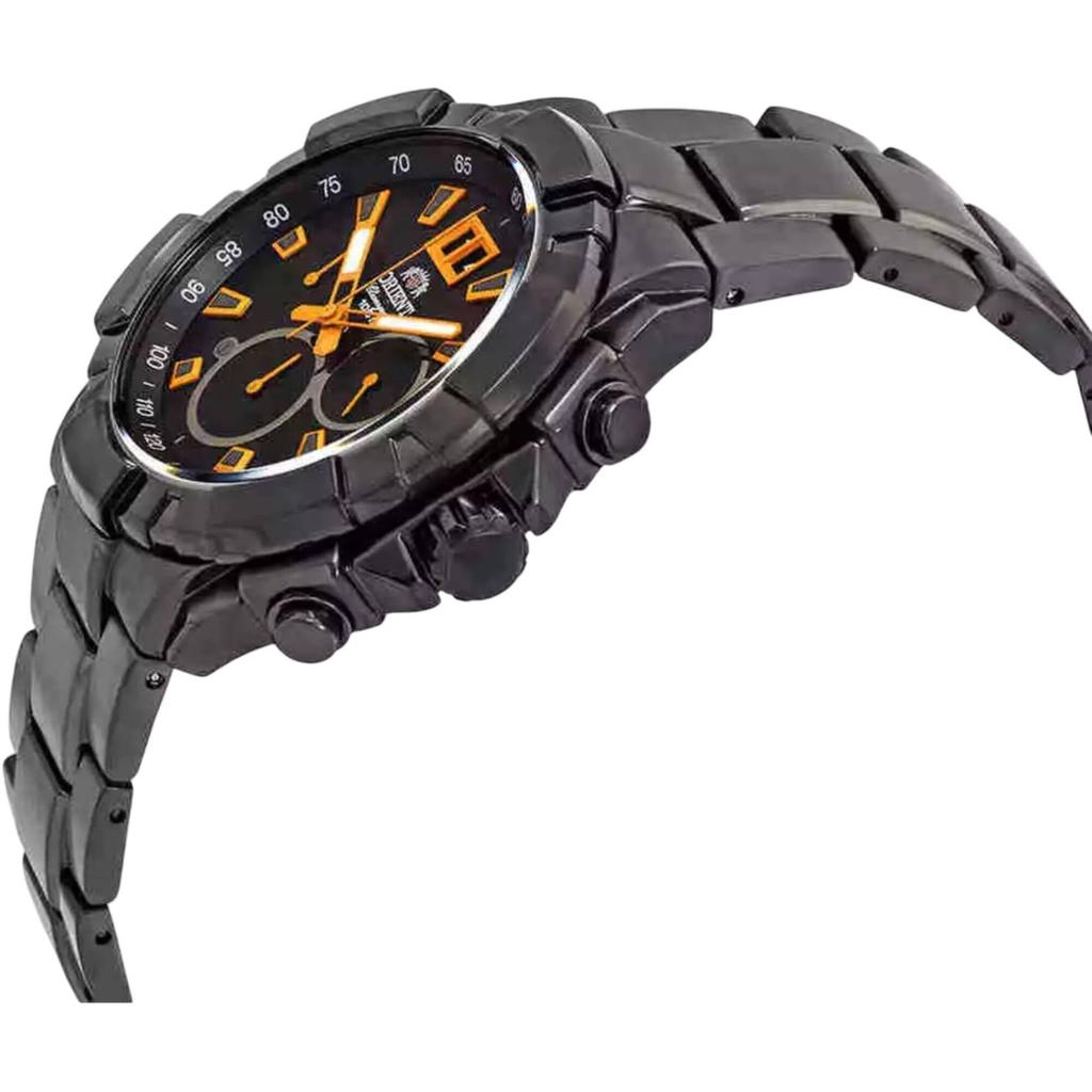 Orient Enterprise Chronograph Black Dial Watch FTV00006B Men's