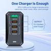 50W 4 Ports USB Charger Fast Charging EU/US Plug Wall Charger for IPhone Samsung Xiaomi Huawei Quick Charge Phone Charge Adapter