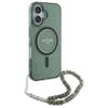 Etui Do iPhone 16 Plus Guess Hardcase Glitter Pearl MagSafe