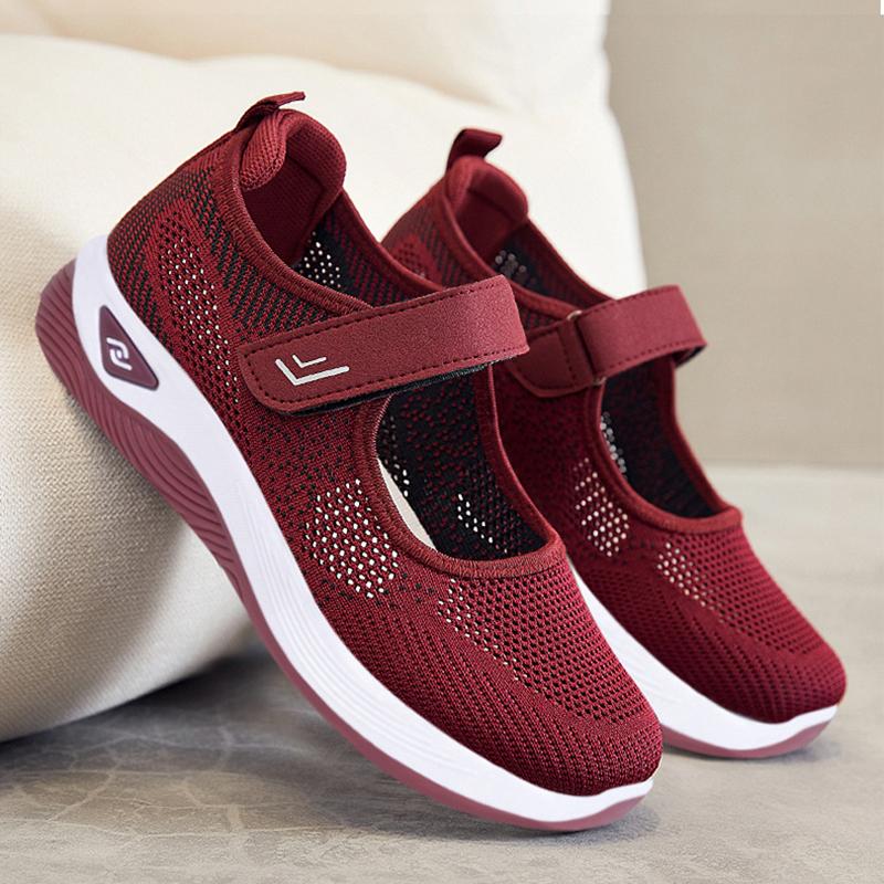 Women'S Breathable Mesh Sneakers Lightweight Non Slip Walking Shoes Woman Spring Summer Comfortable Soft Sole Casual Shoes