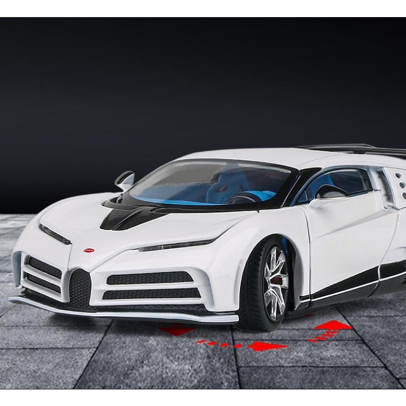 1/32 Bugatti EB110 Centodieci Legierung Automodell Druckguss Spielzeugfahrzeuge Stoßdämpfer Sound und Licht Sammlung Auto Spielzeug Geschenk