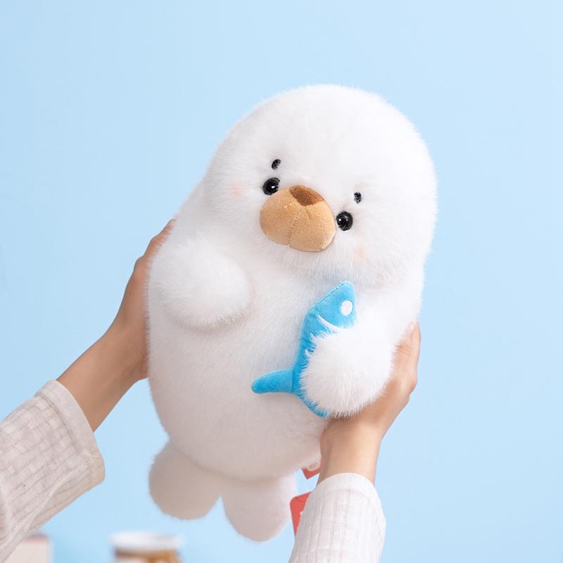 Super Cute Seal Plush Toys Stuffed Sea Otter Soft Cartoon Sea Lion Doll Animal Pillow Kawaii Room Decor Kids Birthday Xmas Gift