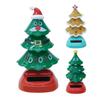 Christmas Tree Solar Powered Dancing Toy Automatic Swinging Christmas Tree Car Interior Dashboard Shake Head Decoration Ornament