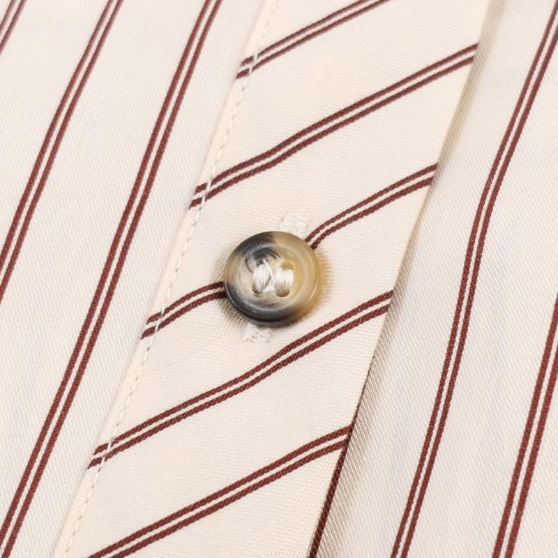 2026 Womens Relaxed Fit Striped Long Sleeve Shirt Casual Button-Up Blouse