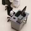1 Set 1/12 Scale Dollhouse Miniature Furniture Kit With Computer Keyboard Desk Chair Miniature Scene Model Home Study Room Decor