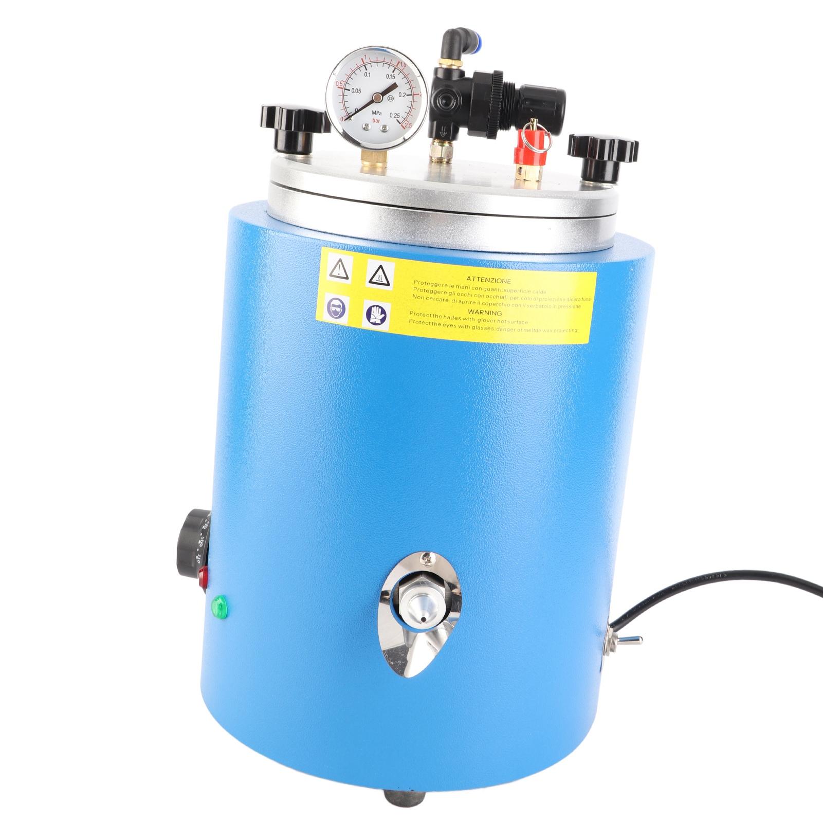 

Машина для литья воска, формовочная круглая вакуумная восковая инжекция, автоматическая 2,5 л, 350 Вт, вилка UK 220 В US Plug