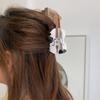 Piano Music Hair Clip Video Tape Big Shark Clip Funny Acetate Guitar Hair Claw  Girl