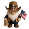 Jubileum Cowboy Nisse Dukke Patriotisk Alv Figur for 4. av
