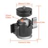 360°Swivel Panoramic Metal Tripod Balls Head for Tripods and Phones 360°Panoramic Design with 1/4inch Screw Thread Mount