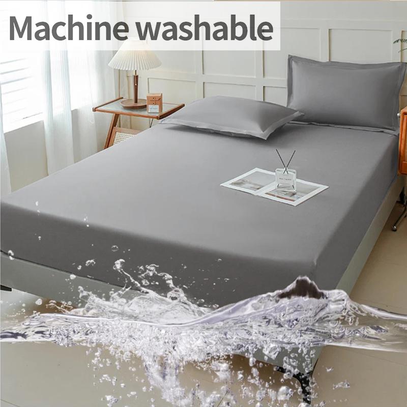 2025Autumn And Winter Thickened Waterproof Bed Sheet,Solid Color Moisture-Proof Mattress Protector,Soft And Skin-Friendly Bedding