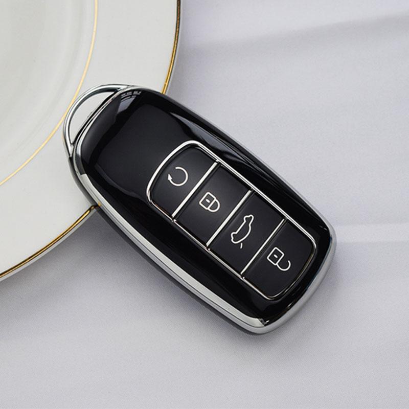 

Для Chery Tiggo 8 Pro Tiggo 8plus New 5 Plus 7pro Omoda 5 Чехол-накладка для ключа Защитный чехол для ключа автомобиля Защита брелока Аксессуары чёрный
