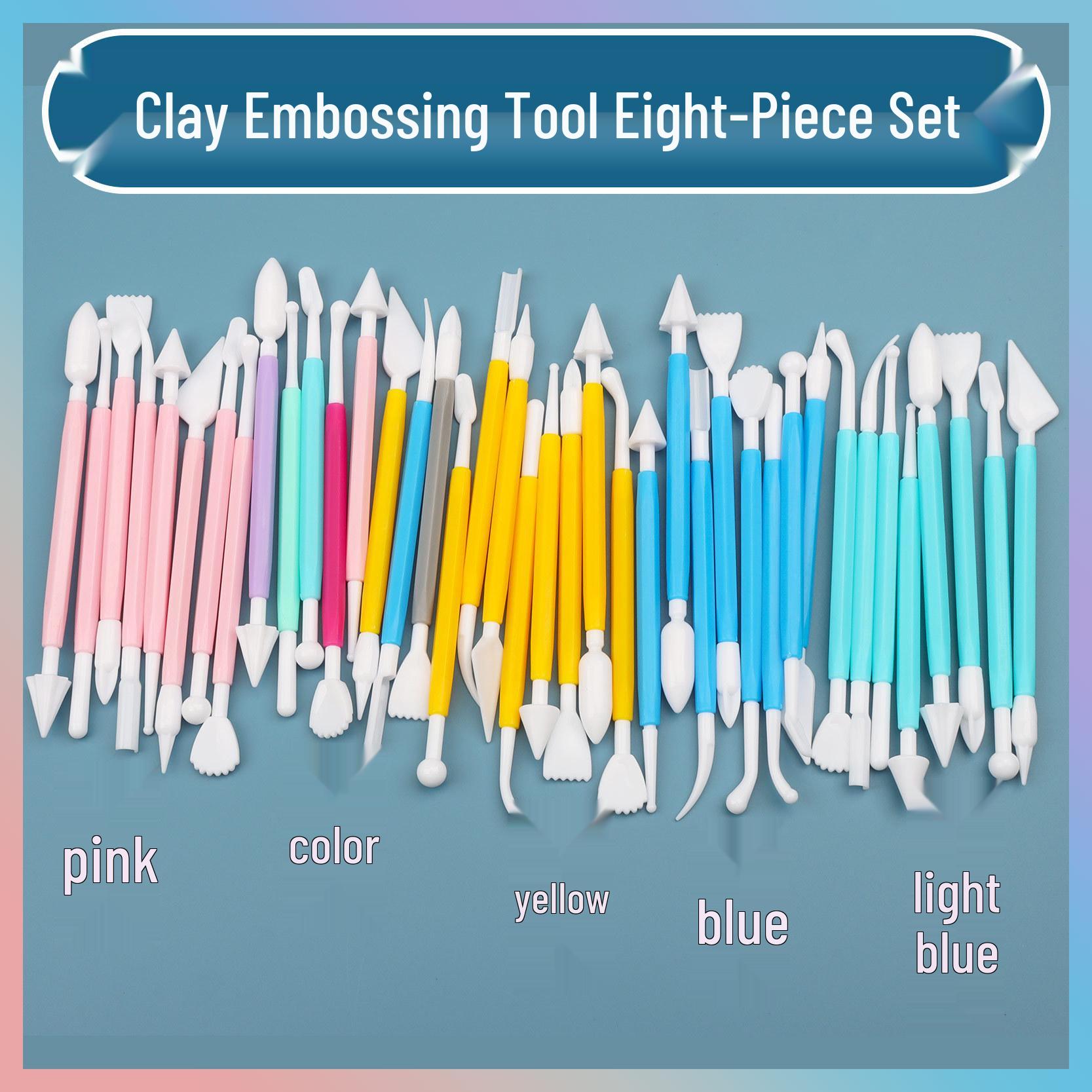 

8-Piece Super Light Polymer Clay & Fondant Sculpting Tool Set