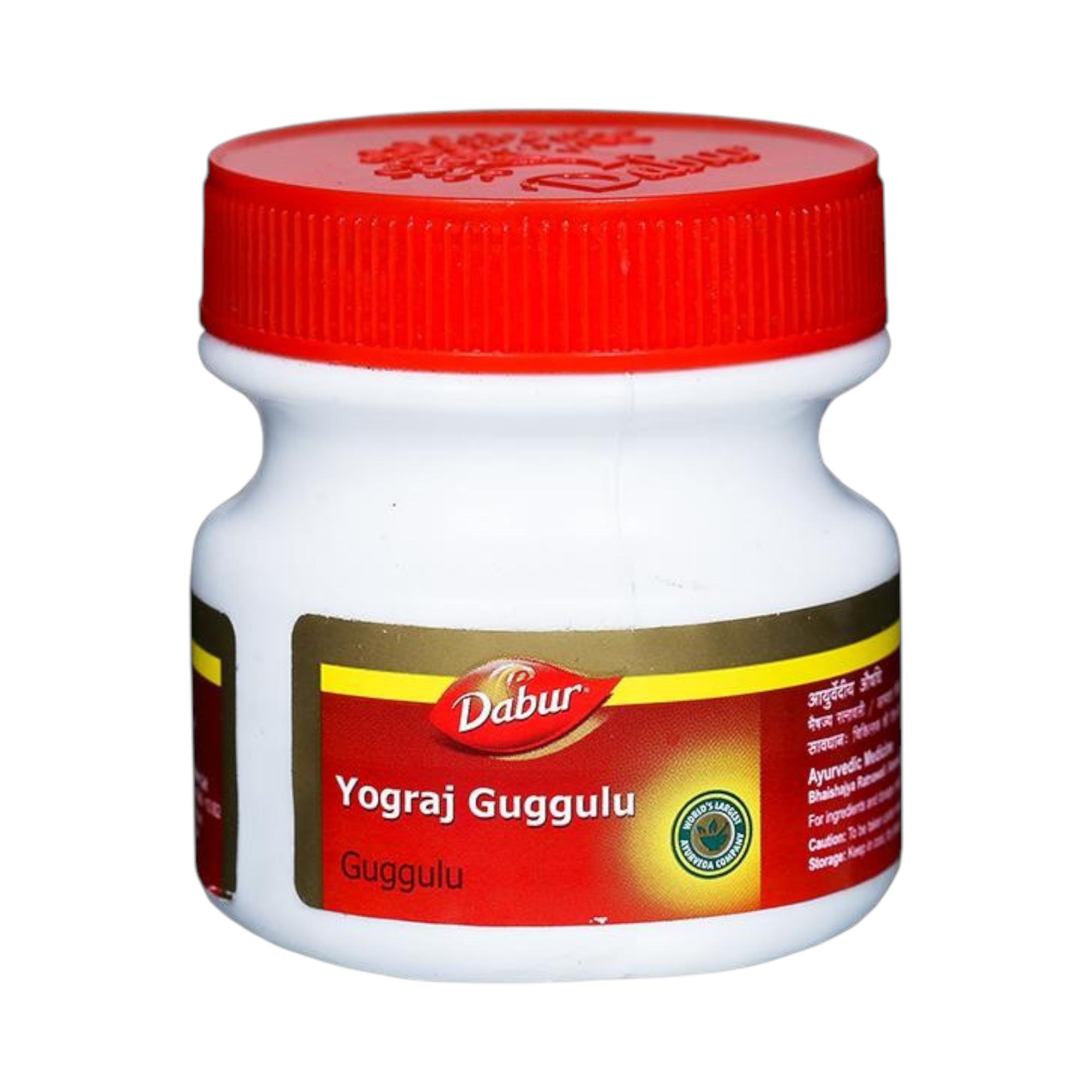 

Dabur Yograj Guggulu Tablets 120 Count | Joint Pain Relief, Bone Strength & Nervous System Support