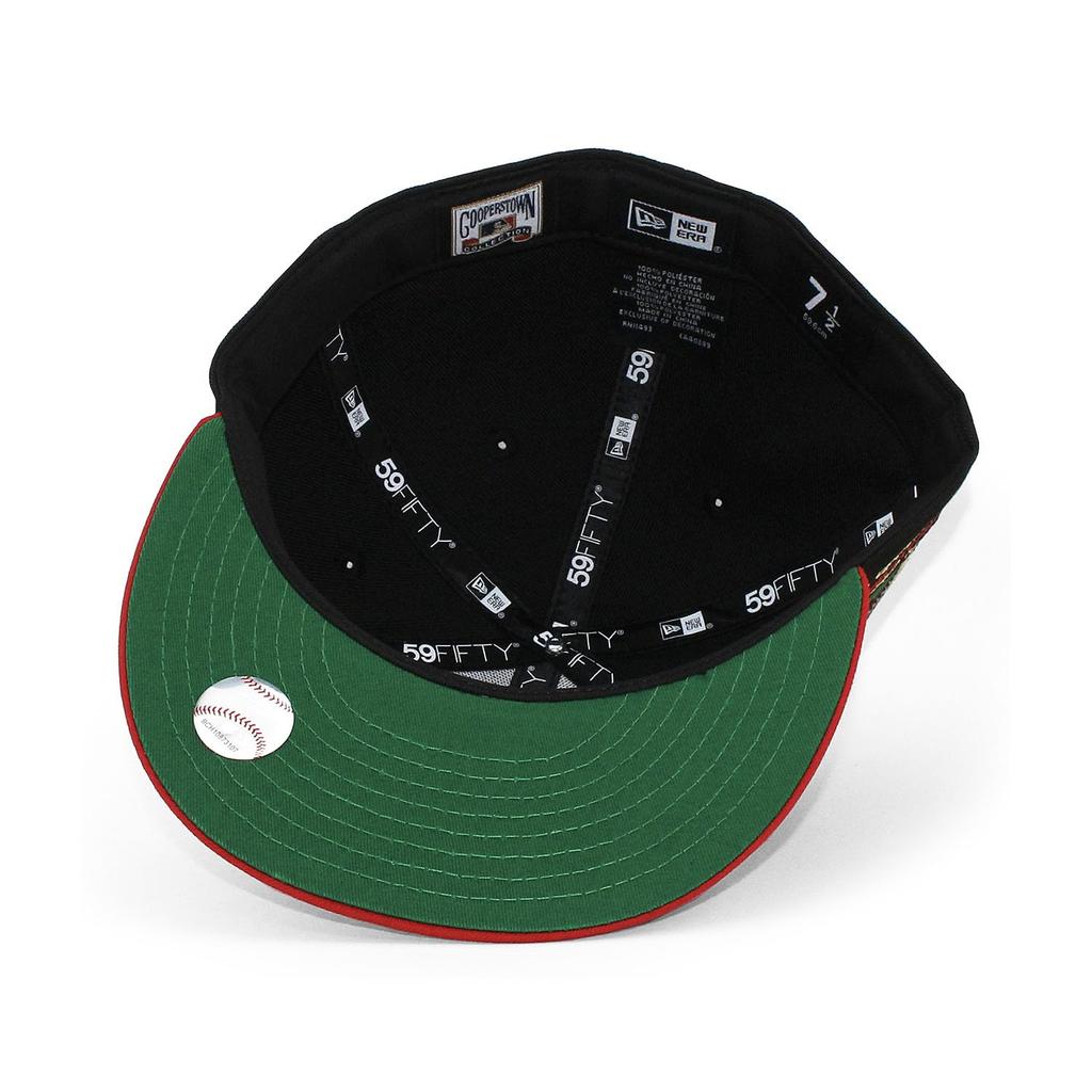 [New Era] Cap 59FIFTY Cleveland Indians MLB MUNICIPAL STADIUM FITTED CAP CLEVELAND INDIANS Black Hat 5950 SIDE PATCH Side Patch Sz 7 [Used]