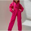 Autumn Winter Women's Hoodie Tracksuit Jumpsuits Loose Playsuits Rompers Female Casual Warm Sports Jumpsuit