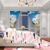 Sunflowers Landscape - HD printed curtain - Polyester material - Suitable for bedroom   living room   study (customizable)