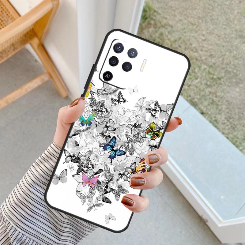 

Beautiful Butterfly Case For Oppo A60 A80 A40 A17 A57 A77 A74 A54 A94 A78 A98 A18 A38 A58 A96 A76 A16 A15 A5 Pro OPPO A54 5G