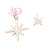 Monaco METEORITES Series Asymmetric Crystal-set Diamond Meteor 925 Silver Earrings for Women RE10596OX
