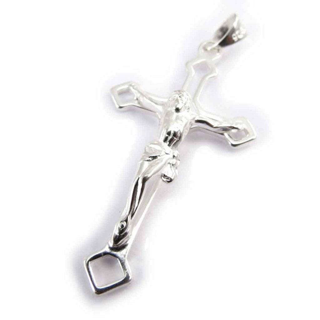 Les Trésors De Lily [B9897] - Sølv 'Crucifix' anheng - 20x30 mm