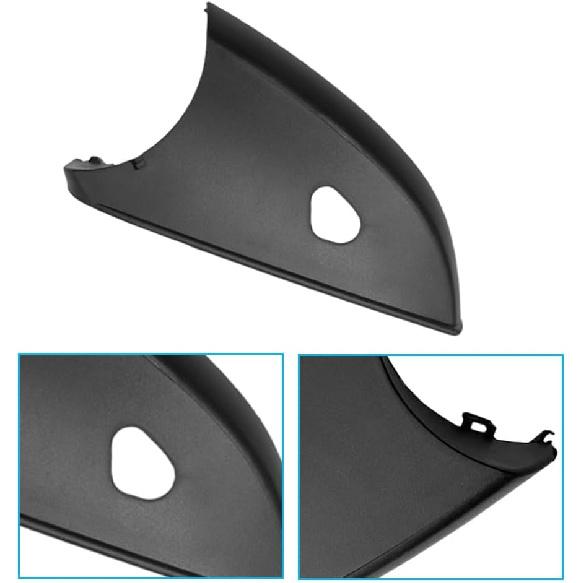 Rearview Wing Mirror Lower Bottom Cover Cap Lower Holder, Side View Mirror Base with Puddle Light Hole, Compatible with Mercedes-Benz C-Class W204,