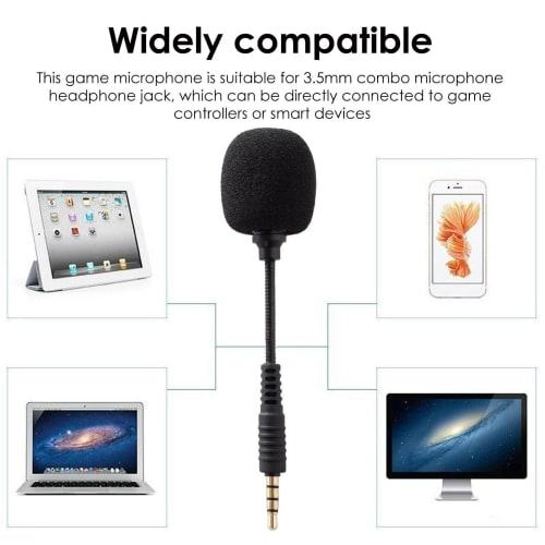 Kosesater Mini Condenser Microphone, Mini Microphone, Lapel Microphone, Condenser Microphone, Smartphone Microphone, PC/Smartphone Compatible, Lapel M