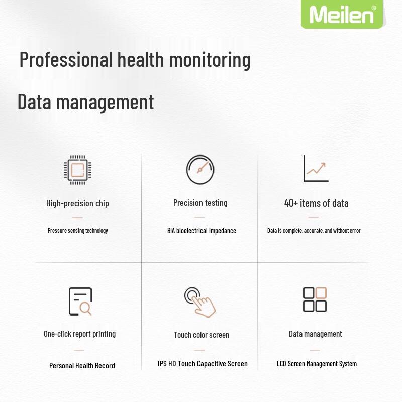 Meilen 8-Electrode Smart Body Composition Analyzer (CN Version)