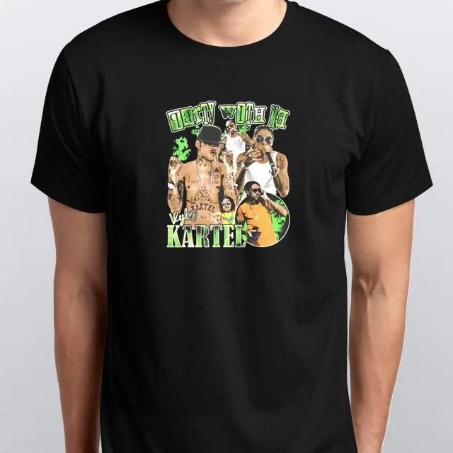 

Rapper Vybz Kartel Unisex T-SHIRT S M L XL XXL 3 4 XL colours Black 4XL