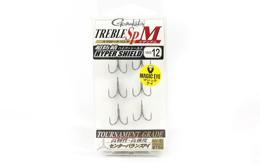 Gamakatsu 68448 Treble Hook SP M Hyper Shield Size 12 (4516)