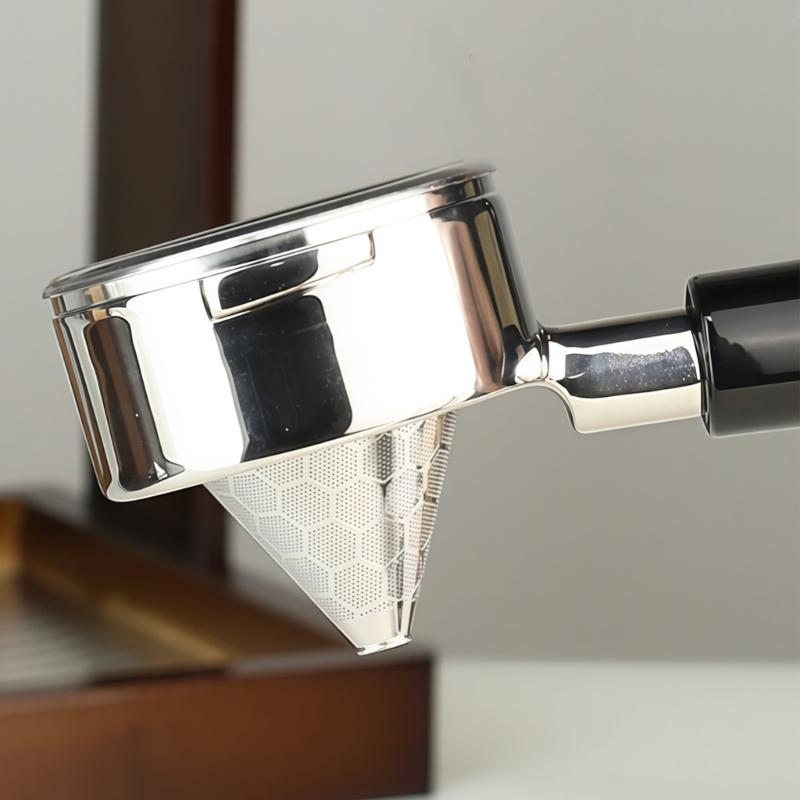 Portable Pourover Coffee Filter Funnel with Double Layer Screen for Travel Office Home Use Stable Base Prevent Spill