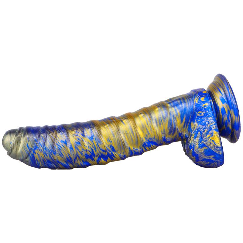 Caterpillar Soft Silicone Mixed Color Heteromorphic Dildo Female Masturbation Sm Sex Toys Adult Products