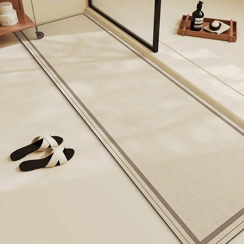Bathroom Carpet Non-slip Absorbent Floor Mat Soft Diatom Mud Long Home Decoration Bath Rug Water-absorbent