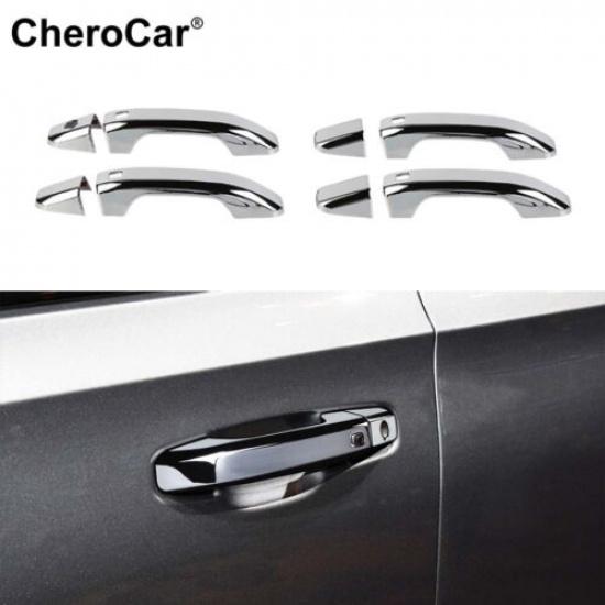 Chrome Door Handle Covers Trim For + Chevy Silverado w/Passenger Keyholes US