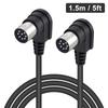 Poyiccot DIN Connector Right Angle DIN Male to Male Speaker MIDI Cable DIN Connector DIN Compatible with System 8-Pin Cable, 8-Pin Cable, 8-Pin