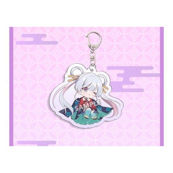 SENDENG Compatible Kaguya-hime! Acrylic Keychain Set of 3 - Kaguya, Sakiyori Ayaha, Tsukimi Yachiyo Goods - Portable Anime Pendant for Bags, Keys,